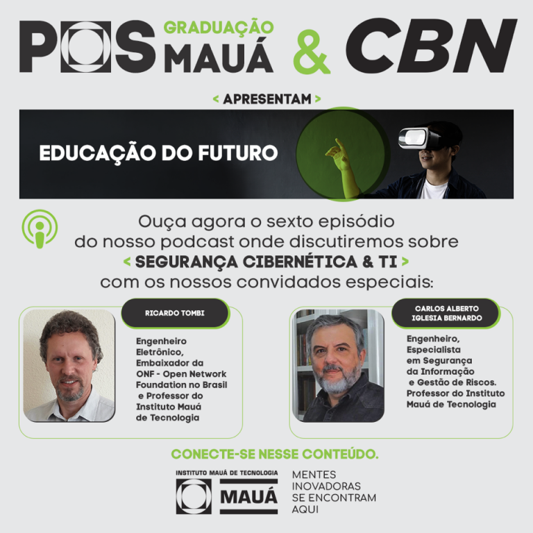 Podcast Educação do Futuro - Episódio sobre Segurança Cibernética e Tecnologia da Informação